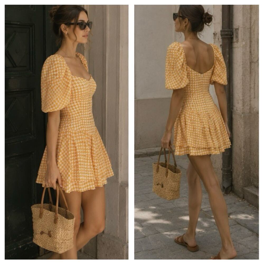 NWT CAROLINE CONSTAS Silk Quinn Dress XS